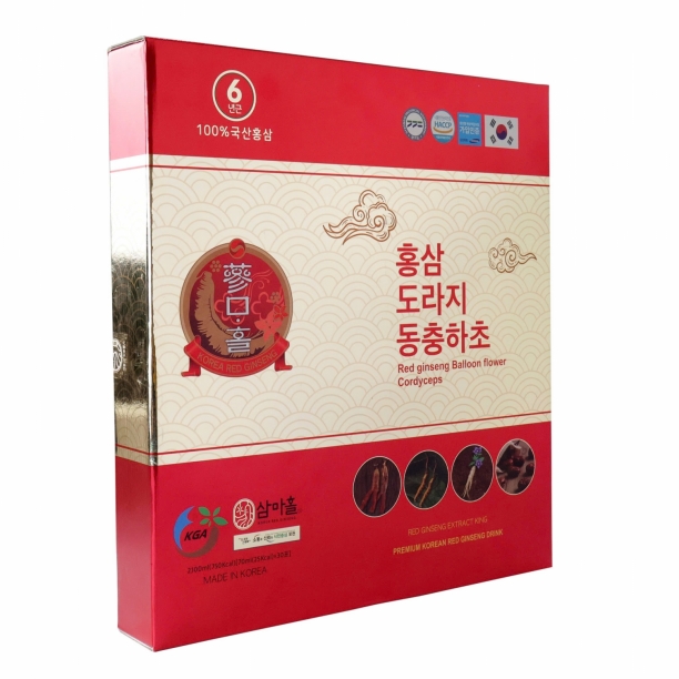 Nước Hồng Sâm Cát Cánh Đông Trùng KGA Hàn Quốc Hộp 30 Gói